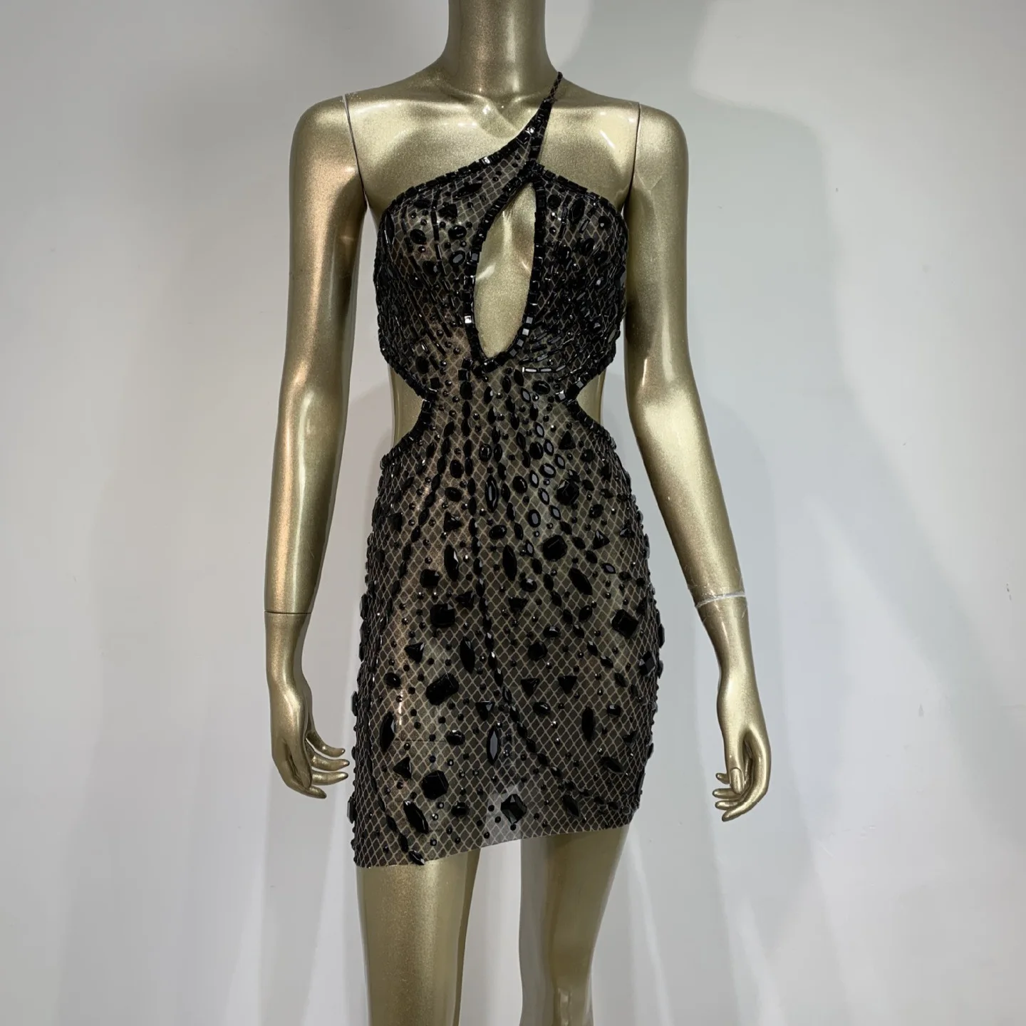 STOCK Luxury Diamond Backless Dress Sexy Performance Outfit Nightclub Party Wear Slim Fit Club Costume Stage Performance Dresses
STOCK Luxury Diamond Backless Dress Sexy Performance Outfit Nightclub Party Wear Slim Fit Club Costume Stage Performance Dresses