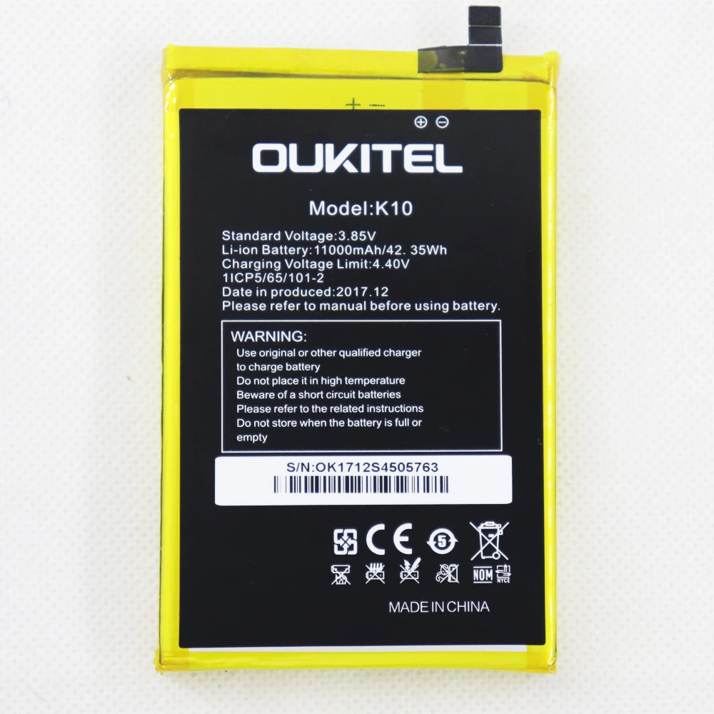 Оригинальный аккумулятор ISUNOO для Oukitel K10 1100 мАч мобильный телефон + Инструменты
Оригинальный аккумулятор ISUNOO для Oukitel K10 1100 мАч мобильный телефон + Инструменты