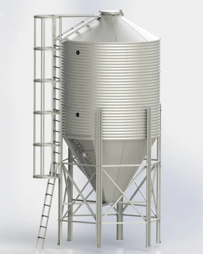 Agrieso Galvanized Steel Poultry Feed Corn Grain 3 Layers Silos De Allmacenamiento 18 Tons For Farm Grain Storage
Agrieso Galvanized Steel Poultry Feed Corn Grain 3 Layers Silos De Allmacenamiento 18 Tons For Farm Grain Storage