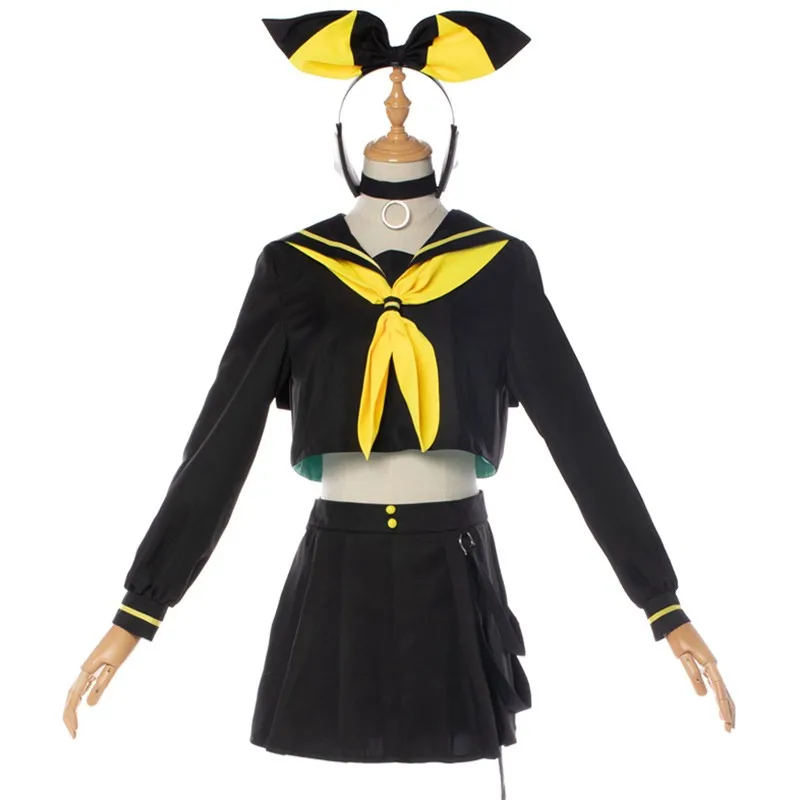 Japanese Anime Rin Sailor Suit Woman Cosplay Costume Top + Skirt + Leg Socks + Accessory
Japanese Anime Rin Sailor Suit Woman Cosplay Costume Top + Skirt + Leg Socks + Accessory