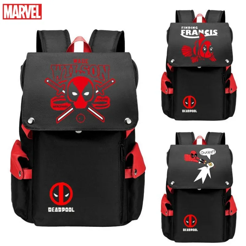 New Marvel Deadpool anime movie peripheral cartoon backpack creative personality large capacity waterproof travel bag school bag
New Marvel Deadpool anime movie peripheral cartoon backpack creative personality large capacity waterproof travel bag school bag