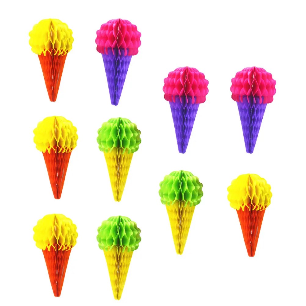 10 Pcs Honeycomb Ball Decoration Party Decorations Ice Cream Birthday Hanging Paper Cone
10 Pcs Honeycomb Ball Decoration Party Decorations Ice Cream Birthday Hanging Paper Cone
