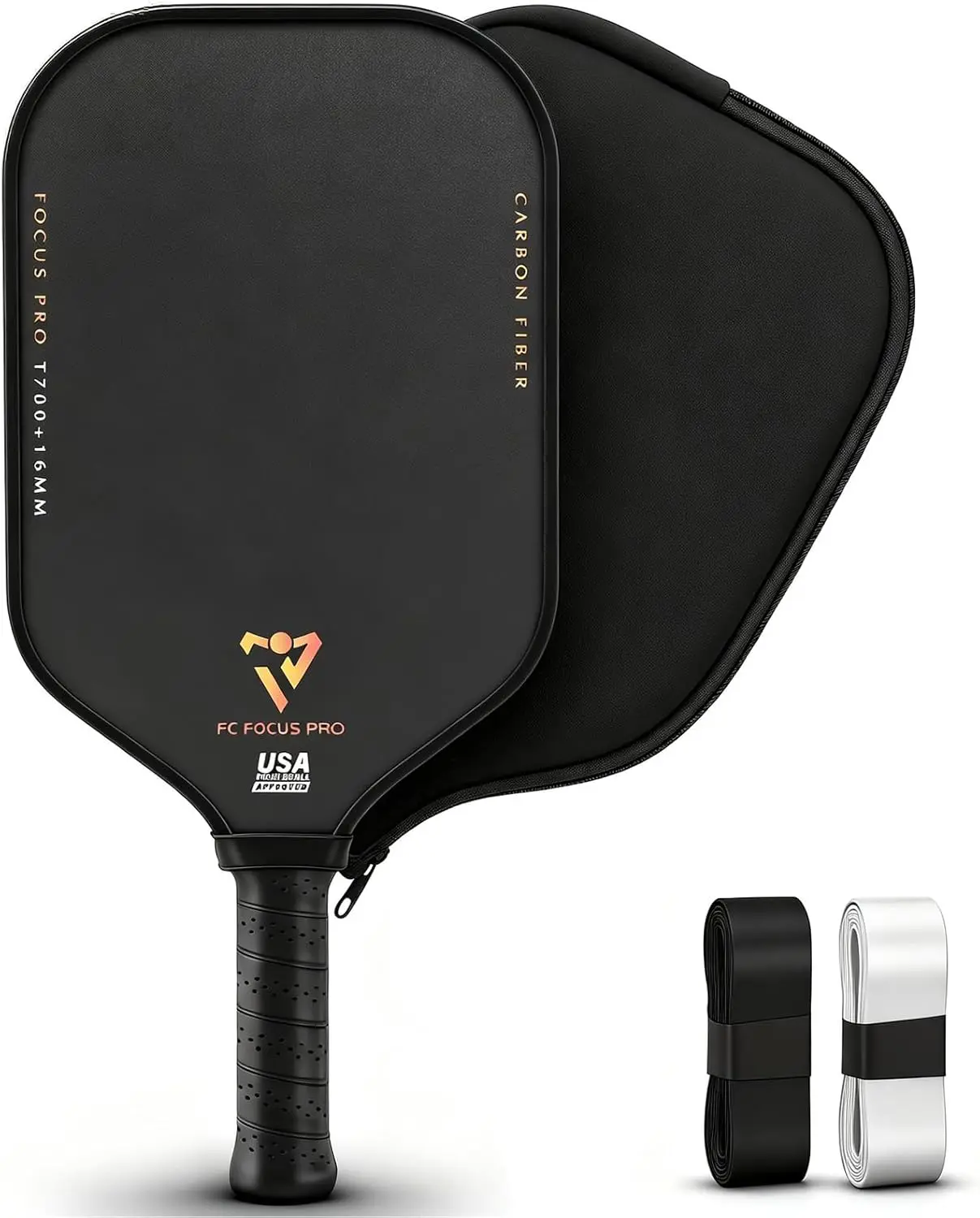 Lightweight Carbon Fiber Pickleball Paddles Set with Honeycomb Core, Matte Surface & Edge Guard for Larger Sweet Spot
Lightweight Carbon Fiber Pickleball Paddles Set with Honeycomb Core, Matte Surface & Edge Guard for Larger Sweet Spot
