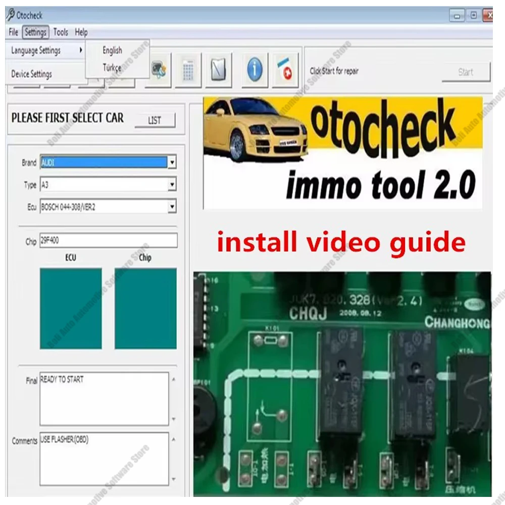 Hot sell tool Immo Software Otochecker 2.0 OTO Checker Cleaner Advanced Immo Repair System for Immobilizer Otochecker software
Hot sell tool Immo Software Otochecker 2.0 OTO Checker Cleaner Advanced Immo Repair System for Immobilizer Otochecker software