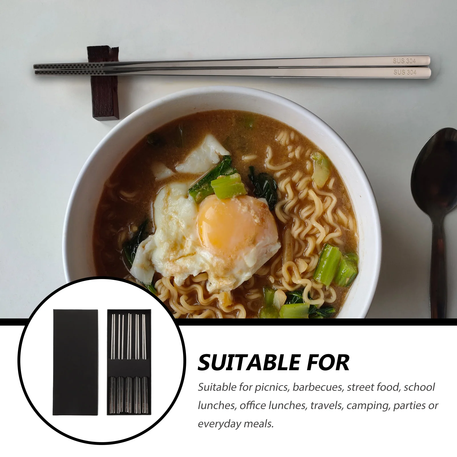 5pcs Long Stainless Steel Non-Slip Food Serving Chopsticks Lightweight Household Flatware Reusable Kitchen Tools
5pcs Long Stainless Steel Non-Slip Food Serving Chopsticks Lightweight Household Flatware Reusable Kitchen Tools