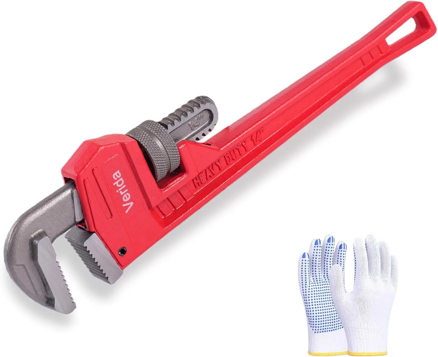 14-Inch Pipe Wrench, Chrome Vanadium Steel, 62HRC, for Plumbing & Fire Protection
14-Inch Pipe Wrench, Chrome Vanadium Steel, 62HRC, for Plumbing & Fire Protection