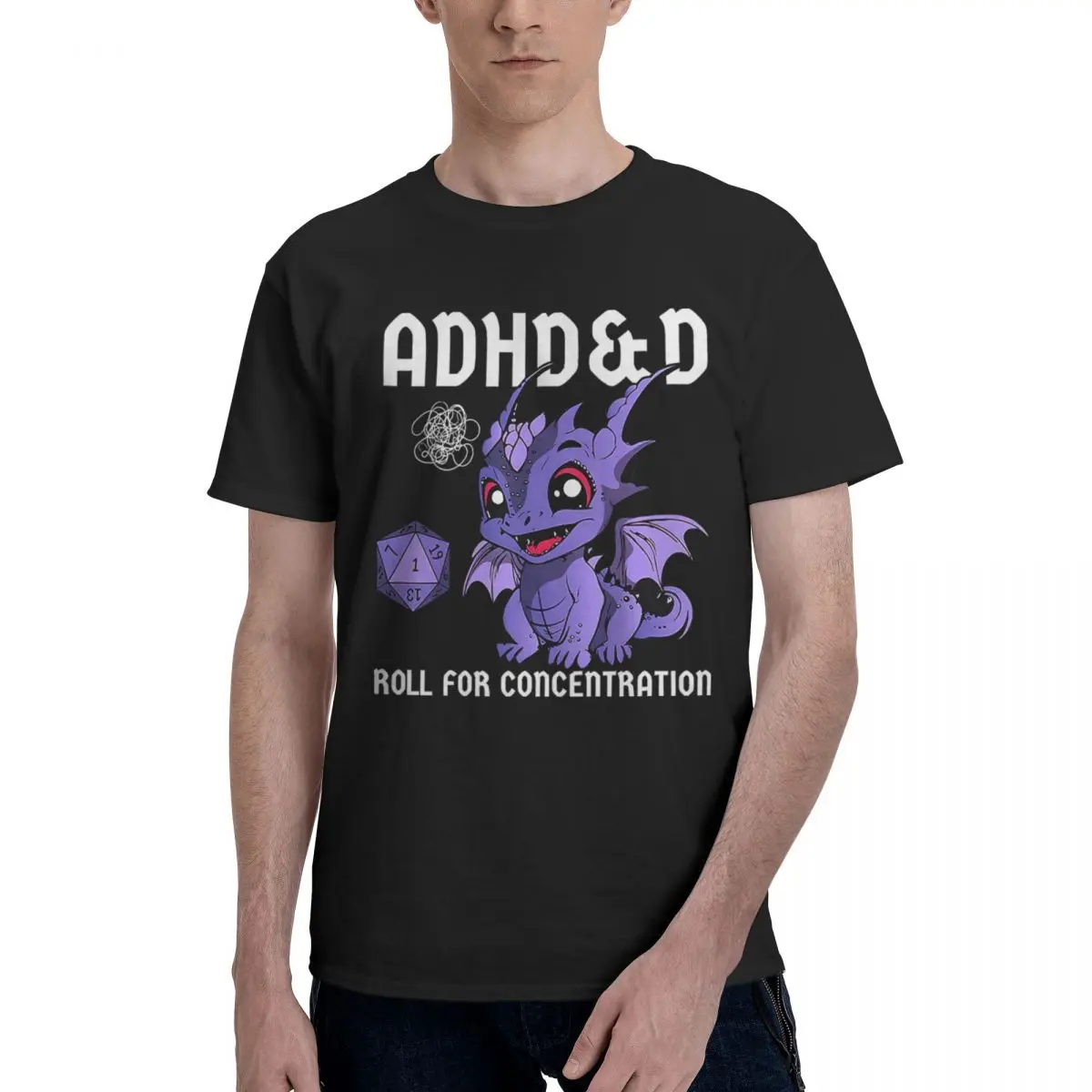 ADHD&D Roll For Concentration 100% Cotton Casual Breathable Confortable Man Mens Designer Clothes Men's Wear
ADHD&D Roll For Concentration 100% Cotton Casual Breathable Confortable Man Mens Designer Clothes Men's Wear