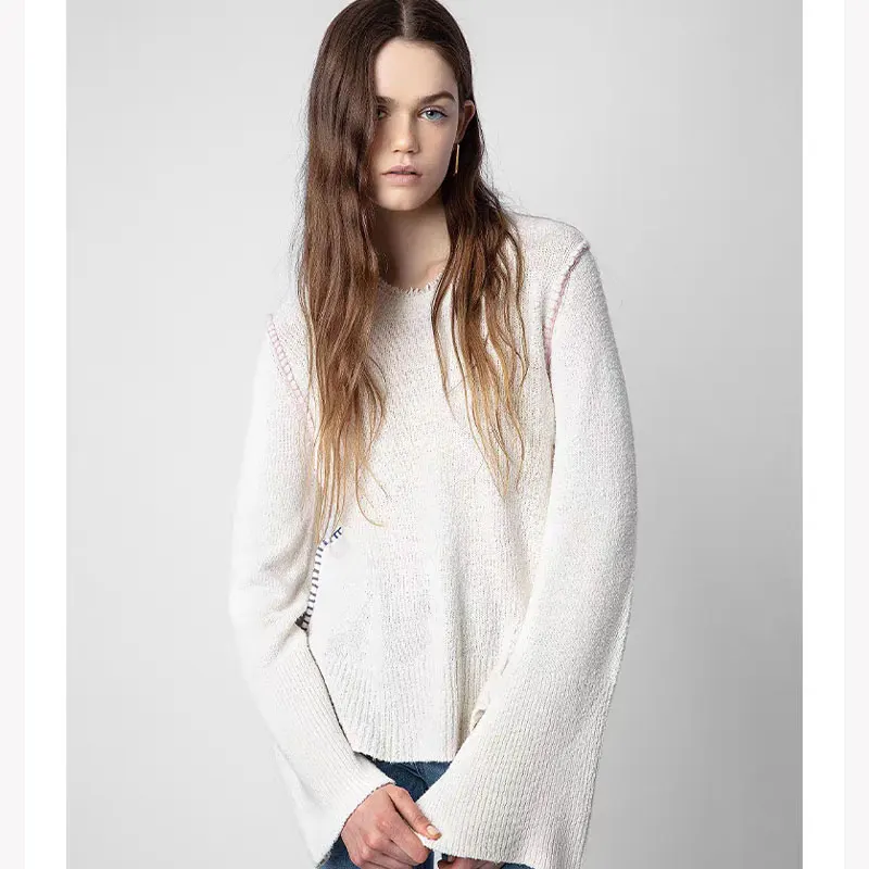 Simple O-neck Knit Sweater for Ladies 2023 Autumn Winter Long Sleeve Knitted Round Neck Pullover Top Knitwears
Simple O-neck Knit Sweater for Ladies 2023 Autumn Winter Long Sleeve Knitted Round Neck Pullover Top Knitwears