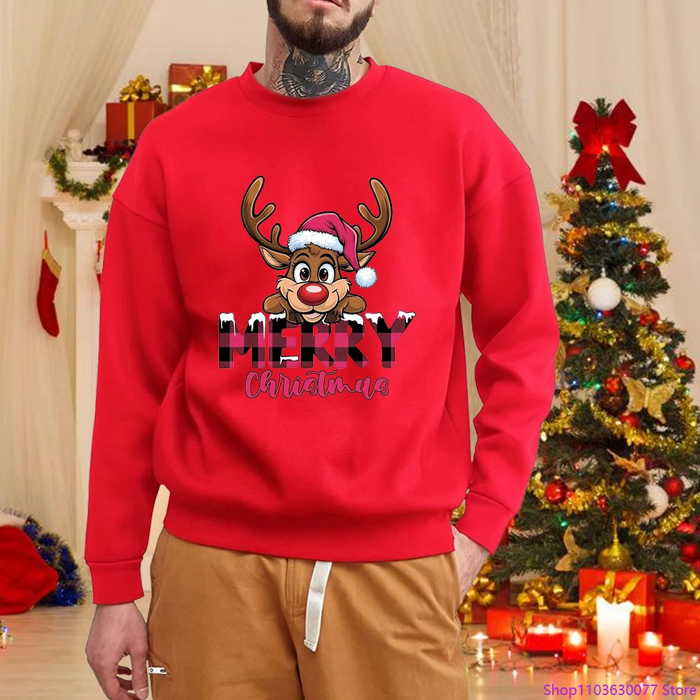 Толстовка с принтом оленей с Рождеством, мужской рождественский пуловер, рождественский свитшот с оленями
Толстовка с принтом оленей с Рождеством, мужской рождественский пуловер, рождественский свитшот с оленями