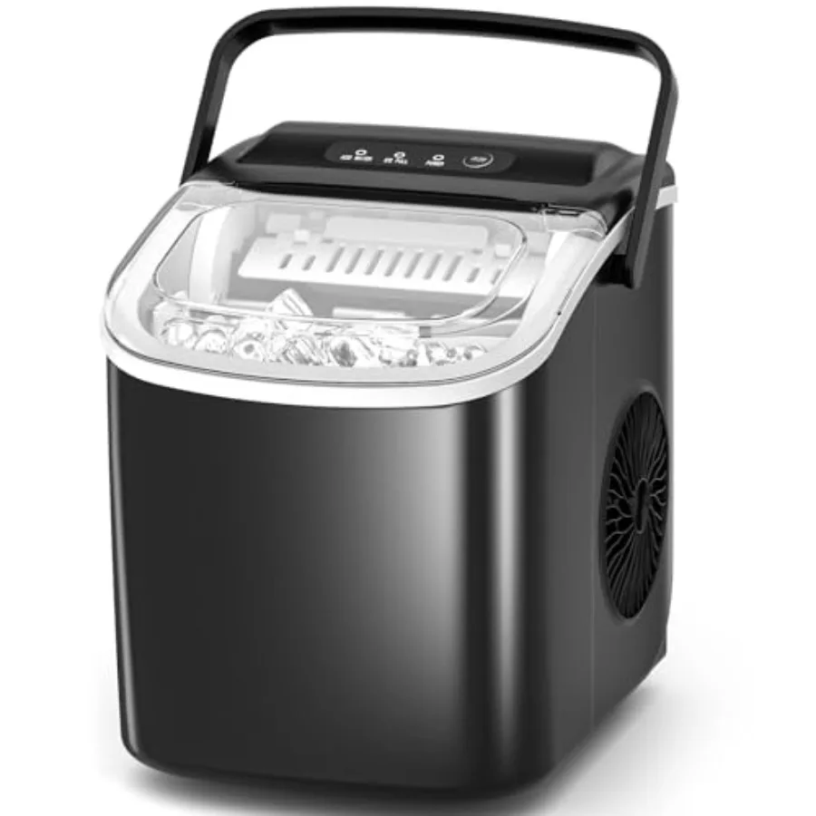 Pro-Grade Countertop Ice Maker 8 Cubes in 6 Mins 26lbs Day Self-Cleaning 2 Sizes Ultra-Quiet for Home Bar Kitchen Office Entert
Pro-Grade Countertop Ice Maker 8 Cubes in 6 Mins 26lbs Day Self-Cleaning 2 Sizes Ultra-Quiet for Home Bar Kitchen Office Entert