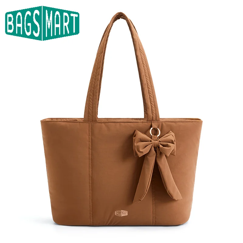 BAGSMART Tote Bag Large Capacity Women's Bags for Travel Solid Color Commuter Messengers Work School Student Bag
BAGSMART Tote Bag Large Capacity Women's Bags for Travel Solid Color Commuter Messengers Work School Student Bag