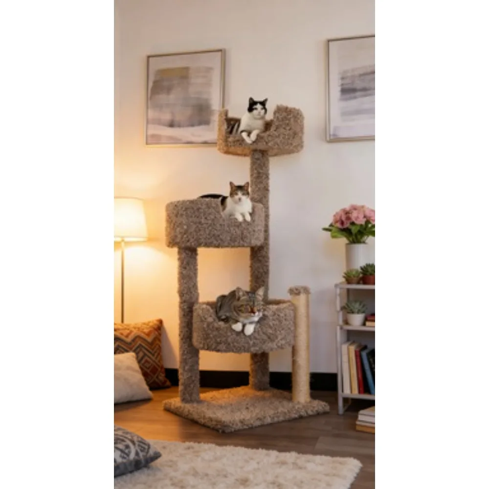 US Shipped Real Wood Carpeted Cat Tree with Speckled Design for Indoor Cats
US Shipped Real Wood Carpeted Cat Tree with Speckled Design for Indoor Cats