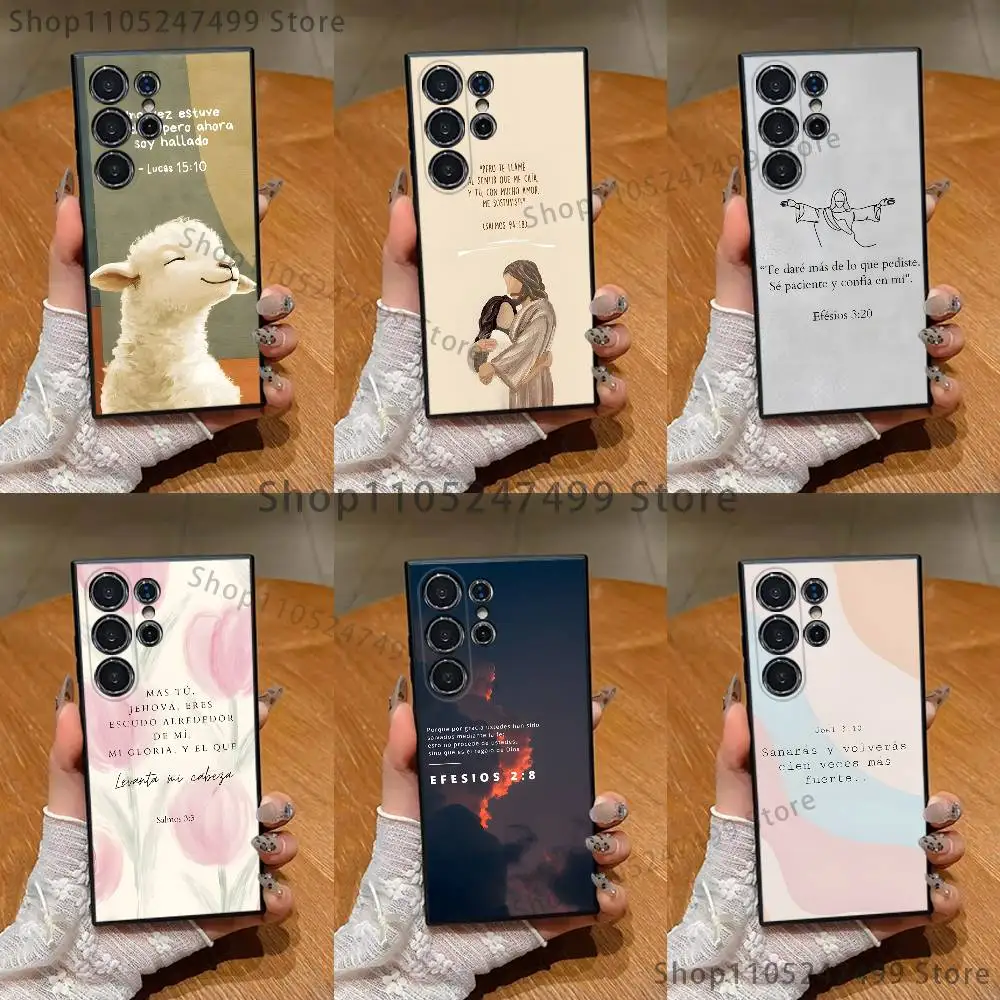 Spanish Jesus Bible Verse Phone Case For Samsung S 25,24,23,22,30,21,10,9,Ultra,Plus,Lite,FE,4,5 G Black Soft Case
Spanish Jesus Bible Verse Phone Case For Samsung S 25,24,23,22,30,21,10,9,Ultra,Plus,Lite,FE,4,5 G Black Soft Case