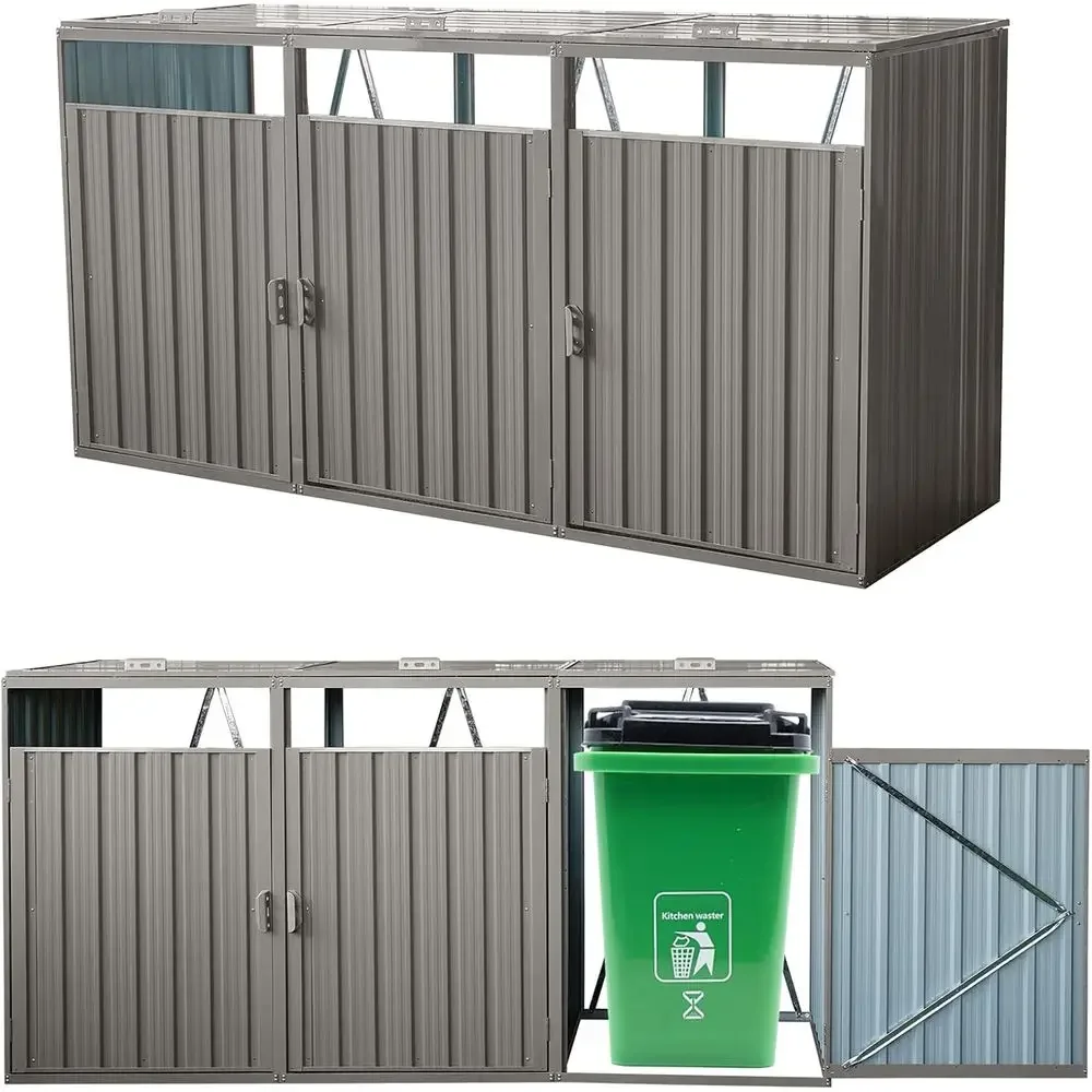 Outdoor Trash Can Storage, Garbage Bin Shed Stores, Trash Can Storage Cabinet Outside, Metal Outdoor Storage Shed or Garbage Can
Outdoor Trash Can Storage, Garbage Bin Shed Stores, Trash Can Storage Cabinet Outside, Metal Outdoor Storage Shed or Garbage Can