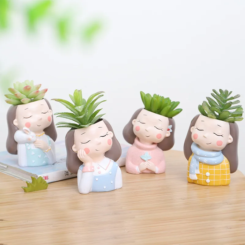 Squinting Girl Silicone Mold for Handmade Desktop Decoration Gypsum Epoxy Resin Pen Holder Flower Pot Micro-landscape Mould
Squinting Girl Silicone Mold for Handmade Desktop Decoration Gypsum Epoxy Resin Pen Holder Flower Pot Micro-landscape Mould