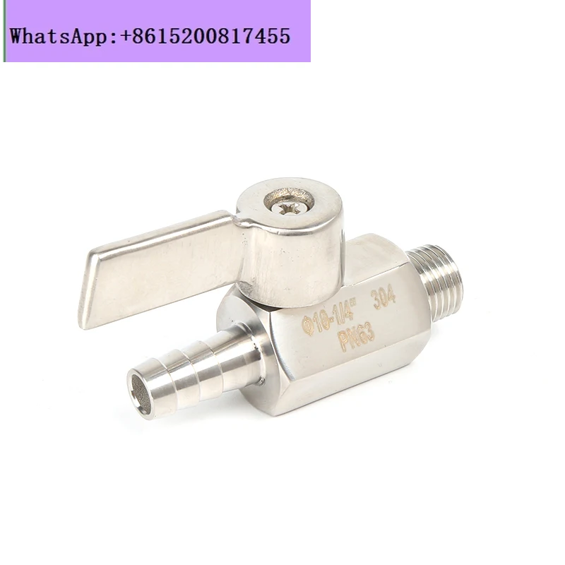 5PCS 304 Stainless Steel BSPT Inner/Outer Wire Turret Miniature Mini Ball Valve/High Pressure Pneumatic Water Pipe Pipe Valve
5PCS 304 Stainless Steel BSPT Inner/Outer Wire Turret Miniature Mini Ball Valve/High Pressure Pneumatic Water Pipe Pipe Valve
