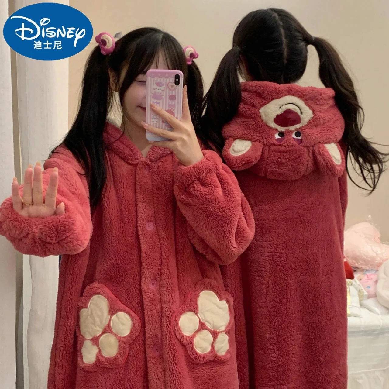 Disney Kawaii Lotso ночная рубашка с мультяшным принтом коралловый бархат женский топ Пижама плюшевый мягкий Халат кардиган с капюшоном теплая ночная рубашка домашняя одежда
Disney Kawaii Lotso ночная рубашка с мультяшным принтом коралловый бархат женский топ Пижама плюшевый мягкий Халат кардиган с капюшоном теплая ночная рубашка домашняя одежда