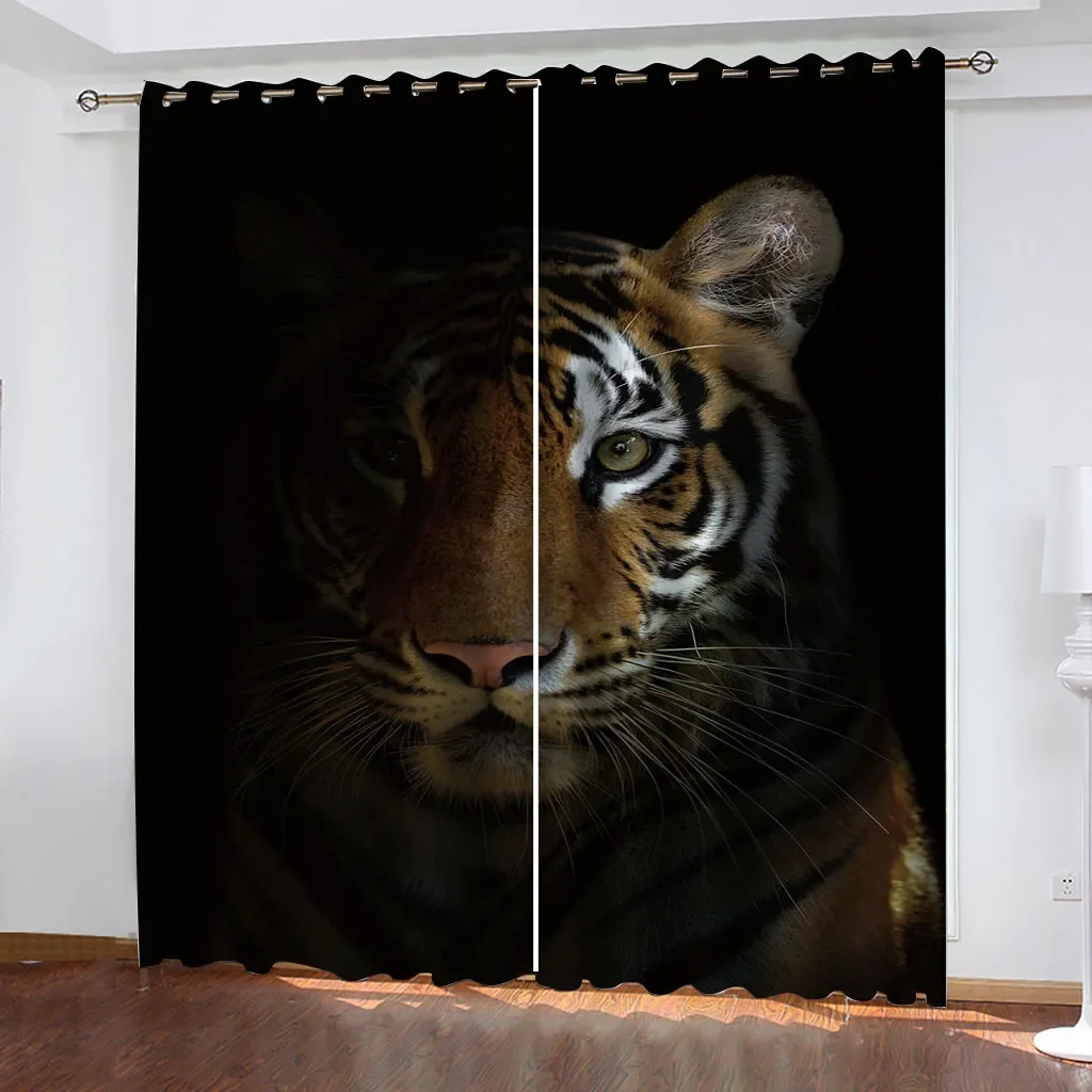 HUANZHUANG Curtains For Windows Animal Tiger Pattern Blackout Grommet Top Window Treatment For Bedroom Living Room Free
HUANZHUANG Curtains For Windows Animal Tiger Pattern Blackout Grommet Top Window Treatment For Bedroom Living Room Free