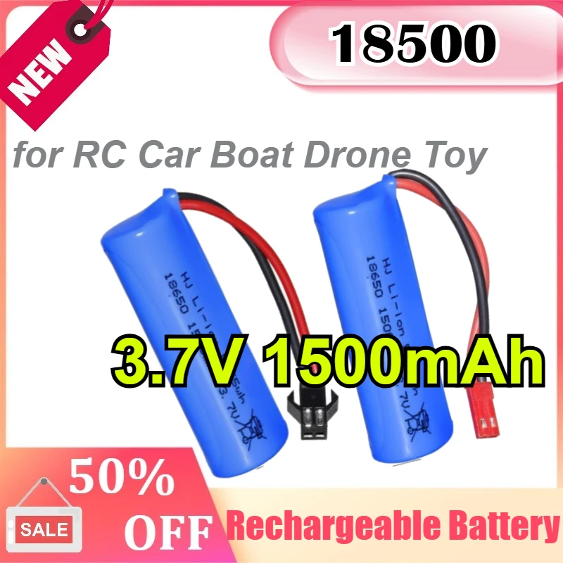 18500 3.7V 1500mAh Rechargeable Replacement Battery with JST SM Plug for RC Car Boat Drone Toy
18500 3.7V 1500mAh Rechargeable Replacement Battery with JST SM Plug for RC Car Boat Drone Toy
