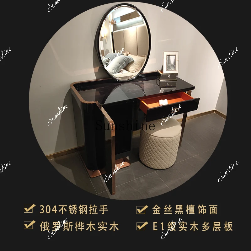 Italian light luxury dresser simple bedroom high-end writing desk FT
Italian light luxury dresser simple bedroom high-end writing desk FT