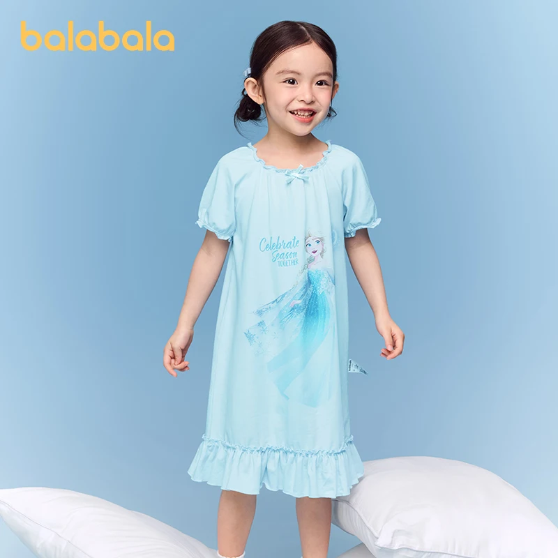 Balabala Disney IP ночная рубашка для девочек, детская домашняя одежда, летнее платье с кондиционером, милое стильное платье для малышей
Balabala Disney IP ночная рубашка для девочек, детская домашняя одежда, летнее платье с кондиционером, милое стильное платье для малышей