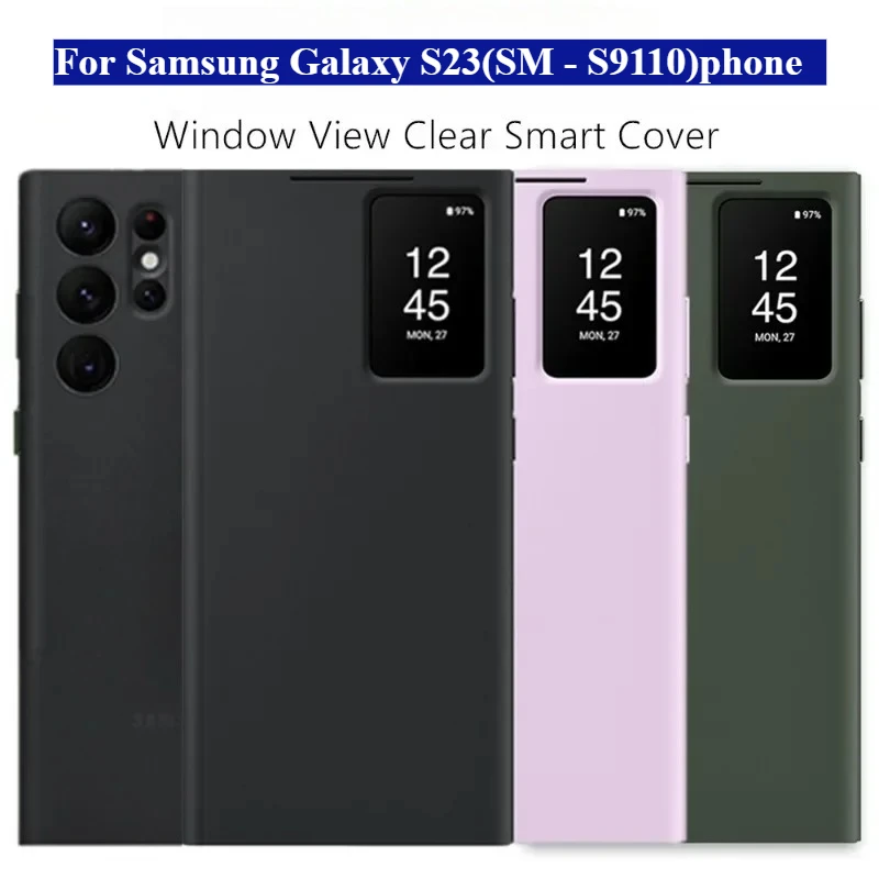 S-View Flip Case For Samsung Galaxy S23(SM - S9110)phone Free-flip Smart Chip View Wallet Leather Cover
S-View Flip Case For Samsung Galaxy S23(SM - S9110)phone Free-flip Smart Chip View Wallet Leather Cover