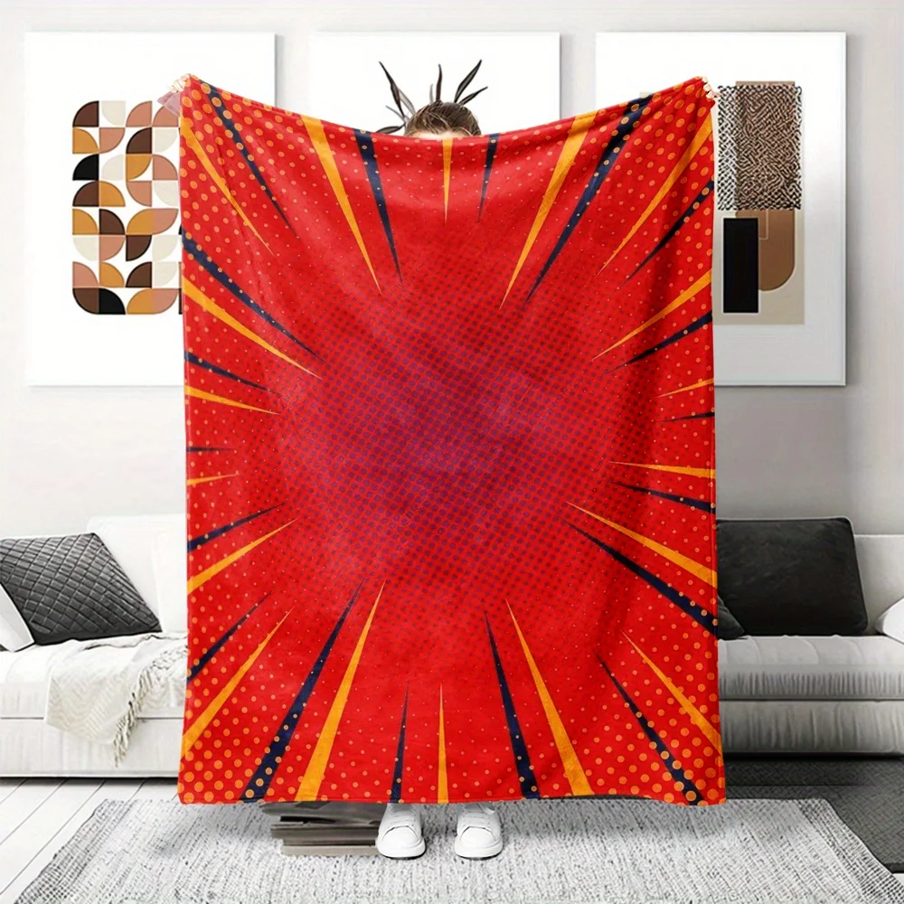 Фланелевое одеяло с принтом в стиле комиксов, подходящее для всех сезонов, подходящее для гостиной, офиса, дивана и путешествий, 180x250 см
Фланелевое одеяло с принтом в стиле комиксов, подходящее для всех сезонов, подходящее для гостиной, офиса, дивана и путешествий, 180x250 см