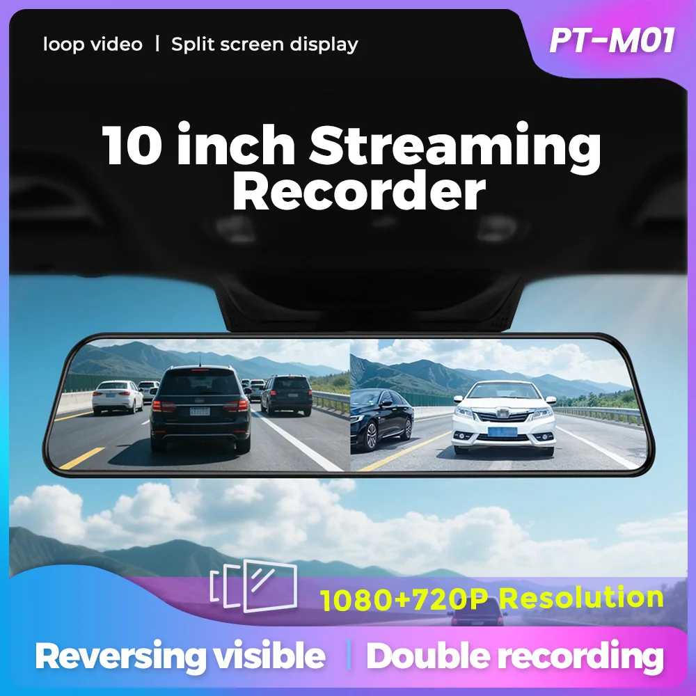 Navifly 10 / 12inch IPS Screen Streaming Recorder Car DVR Camera Double Reversing Video Recorder HD 1080P Split screen display
Navifly 10 / 12inch IPS Screen Streaming Recorder Car DVR Camera Double Reversing Video Recorder HD 1080P Split screen display