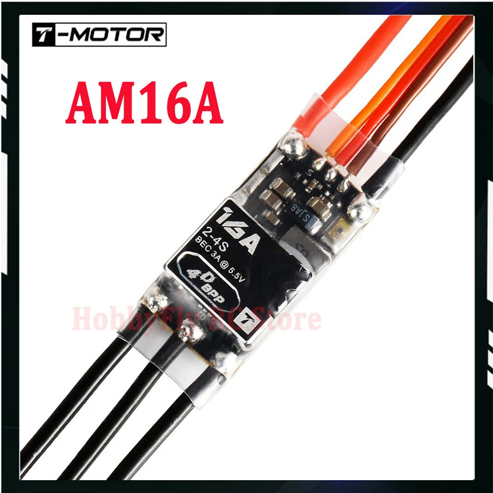 T-MOTOR AM16A 16A 2-4S F3P ESC FPV Электронное управление скоростью для FPV дрона
T-MOTOR AM16A 16A 2-4S F3P ESC FPV Электронное управление скоростью для FPV дрона