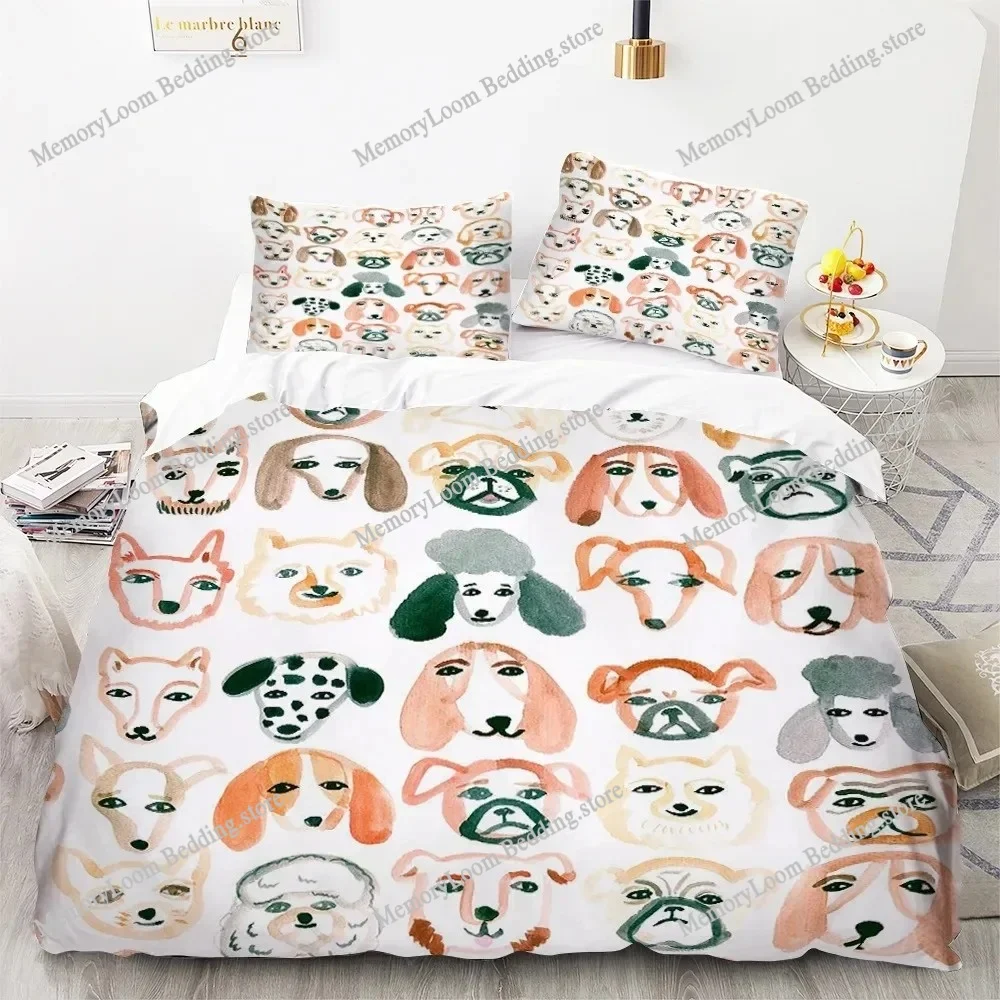 Cute Cartoon Dogs Animal 3D Duvet Cover Bedding Set Comforter Linen Pillowcases Quilt Cover Home Decor Single Double Twin
Cute Cartoon Dogs Animal 3D Duvet Cover Bedding Set Comforter Linen Pillowcases Quilt Cover Home Decor Single Double Twin