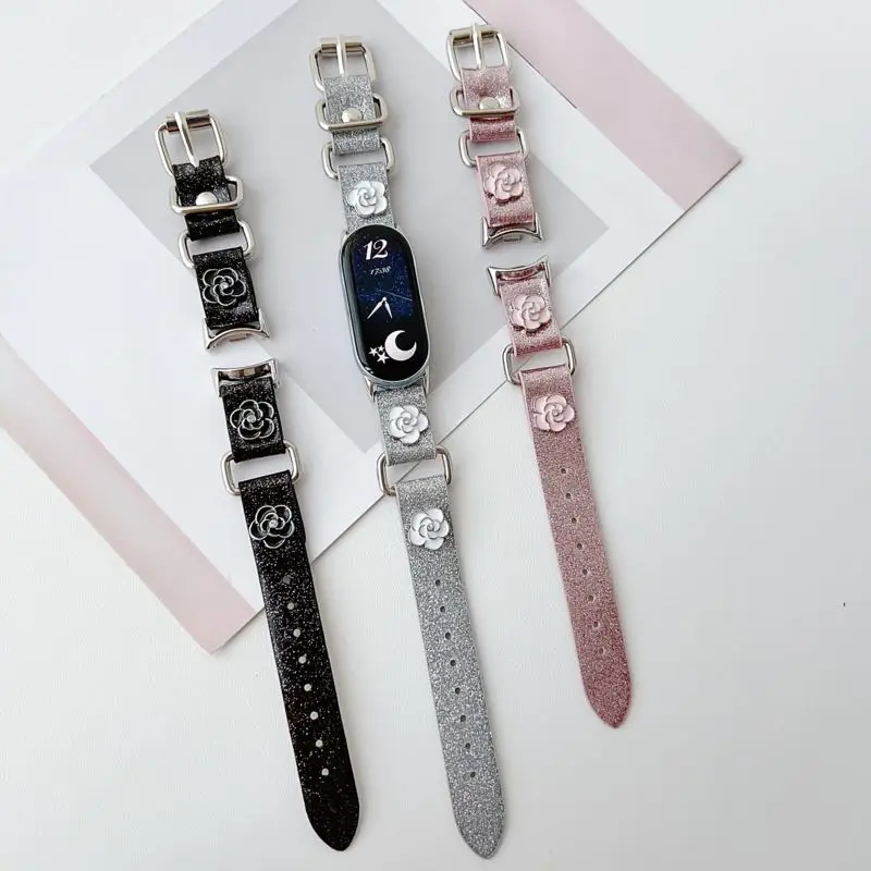 Bling Leather Band for Xiaomi Mi Band 10 9 8 Girls Wristband Dressy Fancy Shiny Flower Strap Bracelet for Redmi Watch Band 6 5 4
Bling Leather Band for Xiaomi Mi Band 10 9 8 Girls Wristband Dressy Fancy Shiny Flower Strap Bracelet for Redmi Watch Band 6 5 4