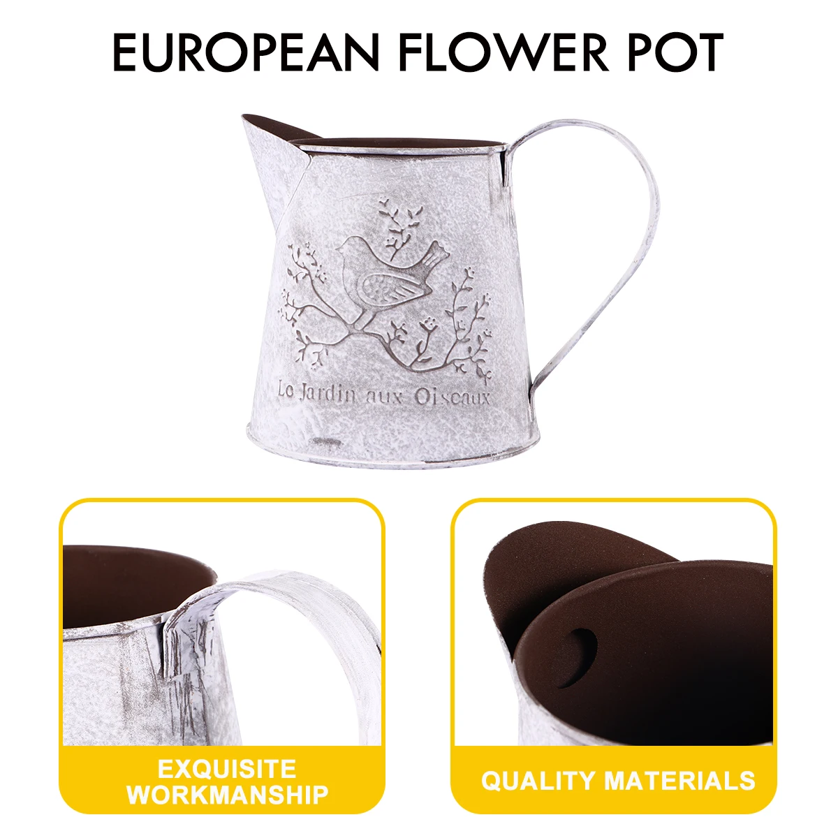 Retro Bird Flower Pot Hanging Planter Wall Mounted Basket European Flower Pot Display Potted Holder Garden Supplies Sturdy
Retro Bird Flower Pot Hanging Planter Wall Mounted Basket European Flower Pot Display Potted Holder Garden Supplies Sturdy