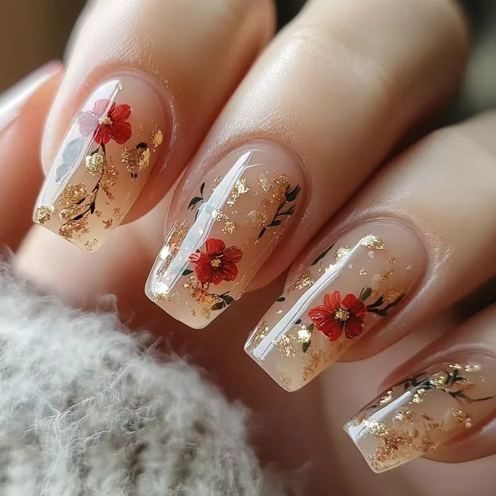 2026 New Simple Glitter Rose Ballet-Style Nail Tips
2026 New Simple Glitter Rose Ballet-Style Nail Tips