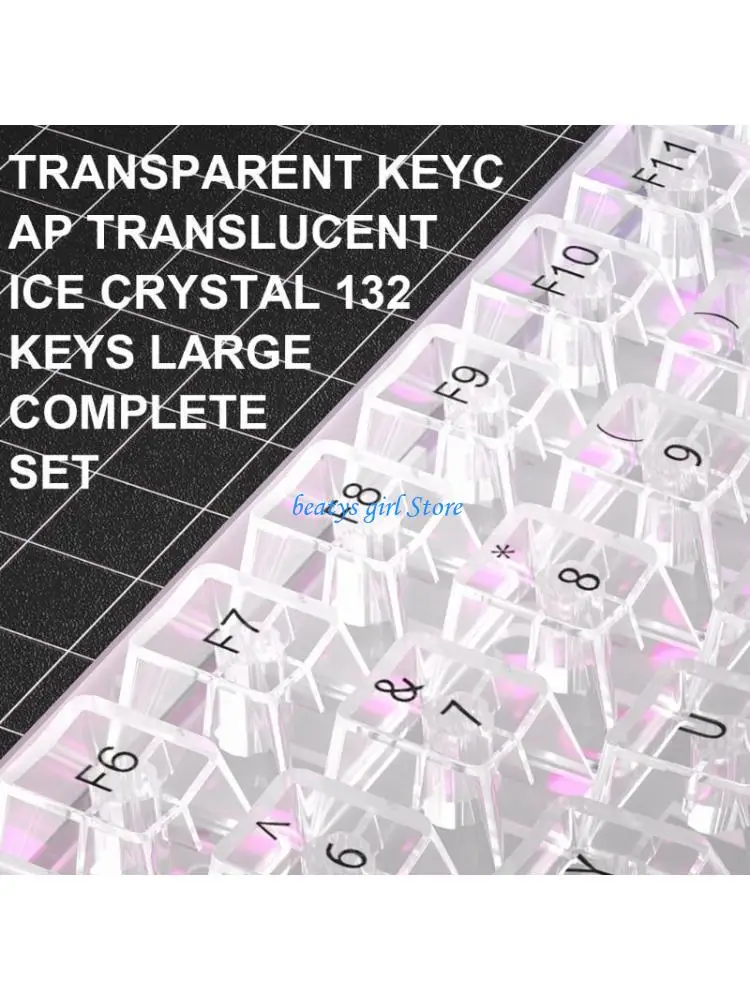 C7AB Clear and Stylish Keycaps Transparent PC Keycaps 132Key for 61/64/68/75/84/87/89/96/98/100/104/108 Mechanical Keyboards
C7AB Clear and Stylish Keycaps Transparent PC Keycaps 132Key for 61/64/68/75/84/87/89/96/98/100/104/108 Mechanical Keyboards