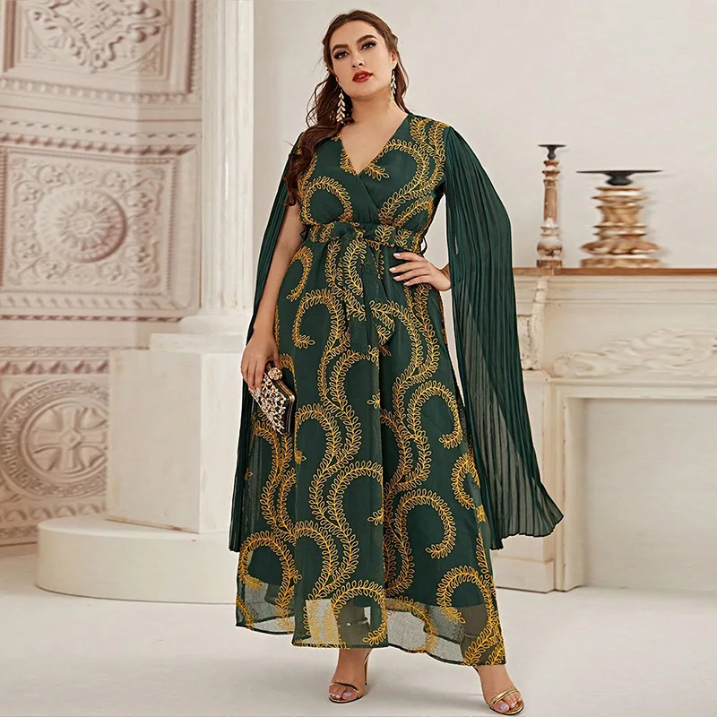 Kyp1080 Fashion Evening Dress Arabic Dubai Embroidered Robe New Middle East plus Size Dress
Kyp1080 Fashion Evening Dress Arabic Dubai Embroidered Robe New Middle East plus Size Dress
