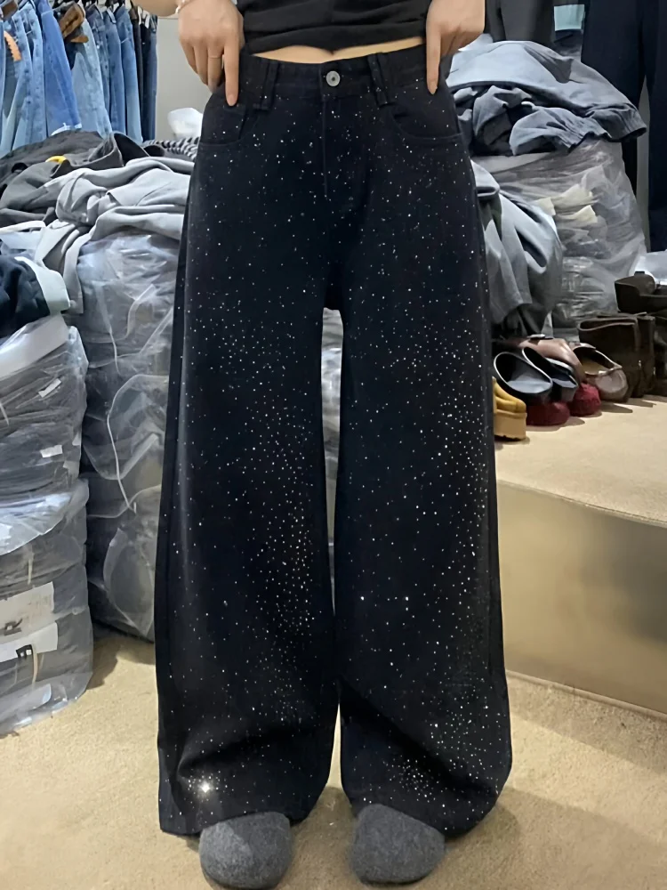 Washed Vintage High Waist Wide Leg Jeans Women's Casual Floor Length Denim Pants Spring Fashion Slimming Loose Fit Trousers
Washed Vintage High Waist Wide Leg Jeans Women's Casual Floor Length Denim Pants Spring Fashion Slimming Loose Fit Trousers
