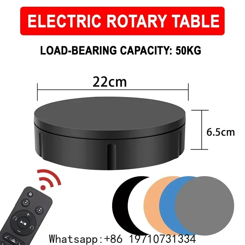 22CM Remote Control Electric Rotary Turntable 50KG Load Rotating Exhibition Display Stand Base for 3D Scanning Photography
22CM Remote Control Electric Rotary Turntable 50KG Load Rotating Exhibition Display Stand Base for 3D Scanning Photography