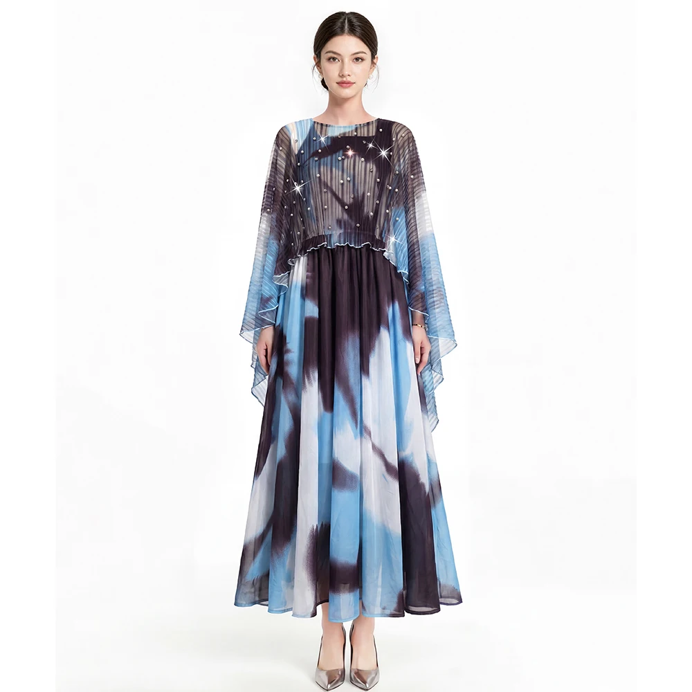 Fashionable Ocean-Inspired Abstract Print Dress, Sleeveless High-Waist Flowy Maxi for Tropical Getaways
Fashionable Ocean-Inspired Abstract Print Dress, Sleeveless High-Waist Flowy Maxi for Tropical Getaways