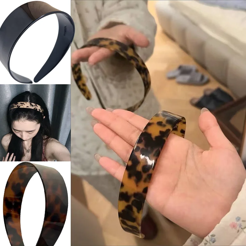 Fashion Tortoiseshell Printed Wide Hair Band 3.8cm Non Slip Acetic Acid Resin Hair Accessories Outdoor Hair Accessories Unisex
Fashion Tortoiseshell Printed Wide Hair Band 3.8cm Non Slip Acetic Acid Resin Hair Accessories Outdoor Hair Accessories Unisex