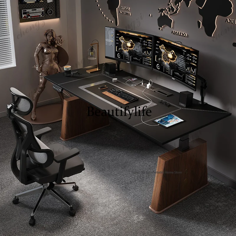 Modern Electric Height-Adjustable Desk Computer Desk Stand Office Smart Solid Wood Office Study Writing Desk Gaming Table
Modern Electric Height-Adjustable Desk Computer Desk Stand Office Smart Solid Wood Office Study Writing Desk Gaming Table