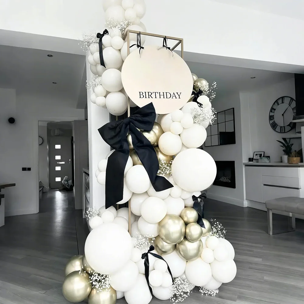 White balloon set arch wedding beach metal gold balloon happy birthday party balloon decoration children adult baby
White balloon set arch wedding beach metal gold balloon happy birthday party balloon decoration children adult baby