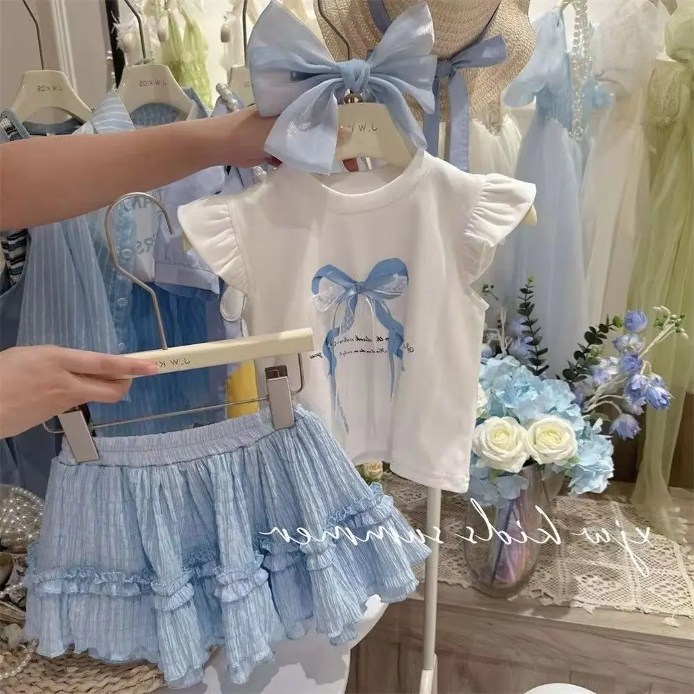 Girls Summer Outfit Fashionable New Style Short Sleeved T-Shirt Cake Two-Piece Set Children's Clothing Ensemble
Girls Summer Outfit Fashionable New Style Short Sleeved T-Shirt Cake Two-Piece Set Children's Clothing Ensemble