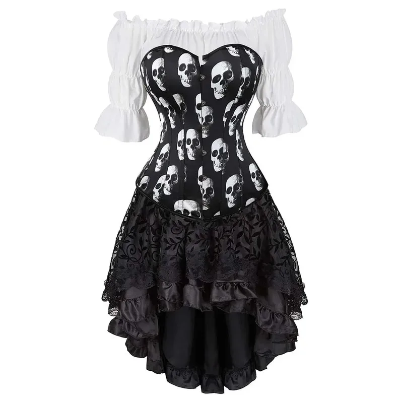 XT8Steampunk Corset Bustier Skirt with Blouse Sexy Burlesque Corsets Bustiers Basque Fancy Corsage Dresses Outfits Cosplay XT6@!
XT8Steampunk Corset Bustier Skirt with Blouse Sexy Burlesque Corsets Bustiers Basque Fancy Corsage Dresses Outfits Cosplay XT6@!