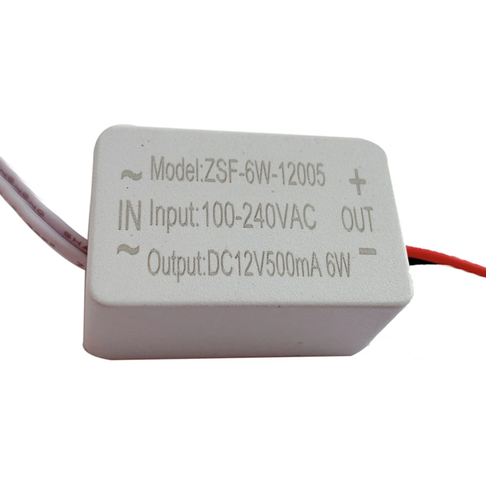 For Cabinet Lamp AC100-240V to DC12V LED Driver Constant Current Constant Voltage 6W Power Supply 500mA Low Voltage Driver Power
For Cabinet Lamp AC100-240V to DC12V LED Driver Constant Current Constant Voltage 6W Power Supply 500mA Low Voltage Driver Power