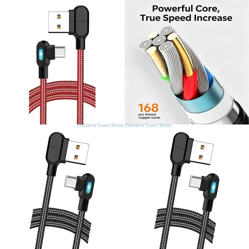 HX6A 90 Degree Angled Type C Fast Charging Braided Cable for Gaming and Travel
HX6A 90 Degree Angled Type C Fast Charging Braided Cable for Gaming and Travel