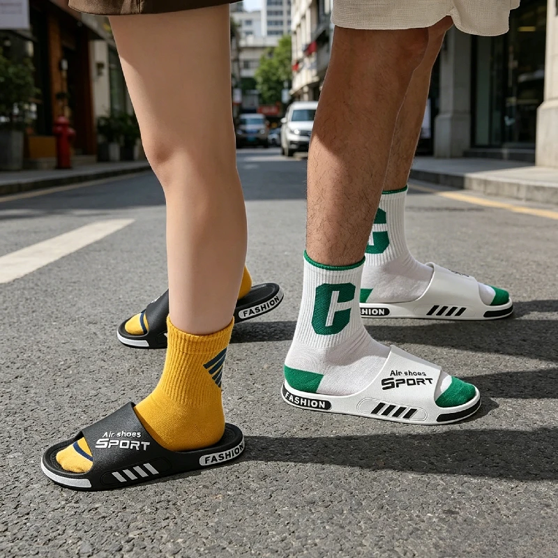 YUYIN Beach Outdoor Slippers Men's Sport Style Outdoor Sandals Anti-Slip Lightweight Comfortable Home Footwear Shoes for Men
YUYIN Beach Outdoor Slippers Men's Sport Style Outdoor Sandals Anti-Slip Lightweight Comfortable Home Footwear Shoes for Men