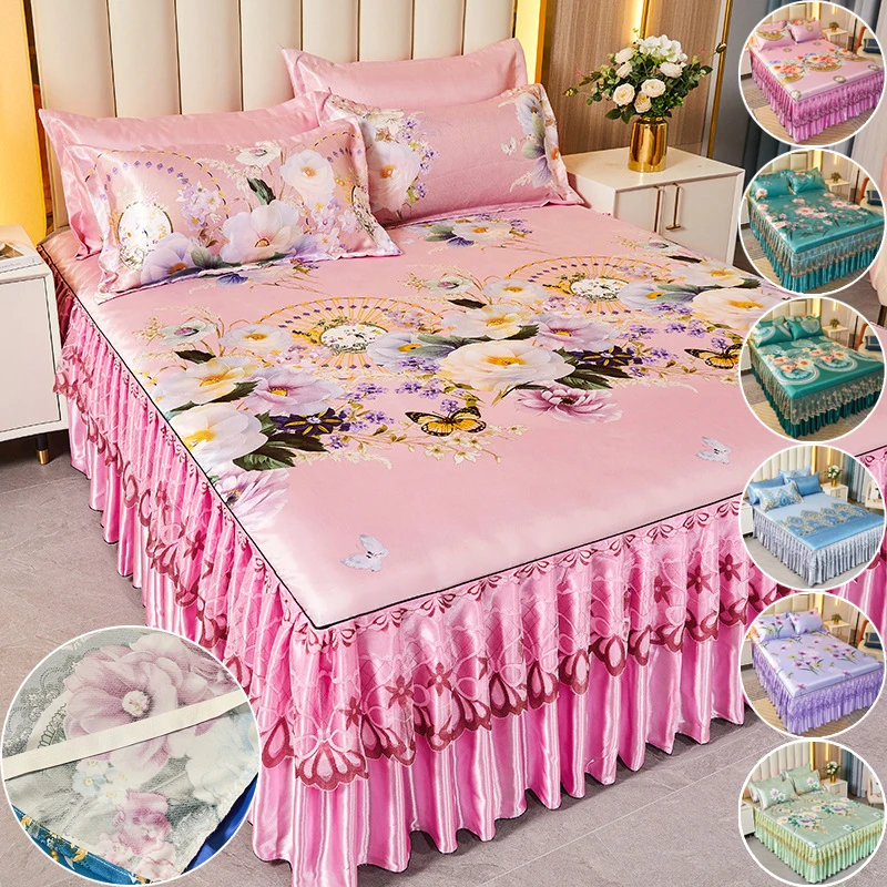 2026 Elastic Ruffles Bed Skirt Soft Comfortable 3Pcs Summer Bed Skirt European Style Bed Cover Mattress Dust Protection Cover
2026 Elastic Ruffles Bed Skirt Soft Comfortable 3Pcs Summer Bed Skirt European Style Bed Cover Mattress Dust Protection Cover