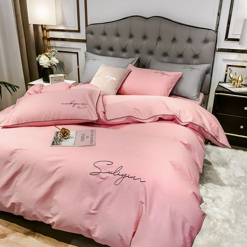 100% Long Staple Cotton Soft Bedding Sets Luxury Pure Cotton Skin-Friendly Silky Comforter Set Single Size Bedclothes for Home
100% Long Staple Cotton Soft Bedding Sets Luxury Pure Cotton Skin-Friendly Silky Comforter Set Single Size Bedclothes for Home