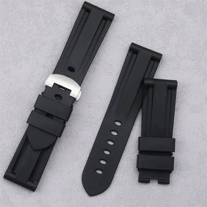 22mm24mm black top grade quality soft rubber watch band folding buckle for Panerai strap pam441/111 wristband for 44mm dial
22mm24mm black top grade quality soft rubber watch band folding buckle for Panerai strap pam441/111 wristband for 44mm dial