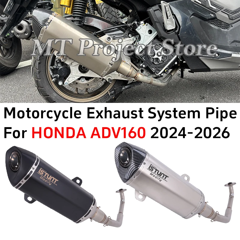 Full System Motorcycle Exhaust DB Killer Muffler Espace Moto Wtih Front Link Pipe Slip On For HONDA ADV160 ADV 160 2024 - 2026
Full System Motorcycle Exhaust DB Killer Muffler Espace Moto Wtih Front Link Pipe Slip On For HONDA ADV160 ADV 160 2024 - 2026
